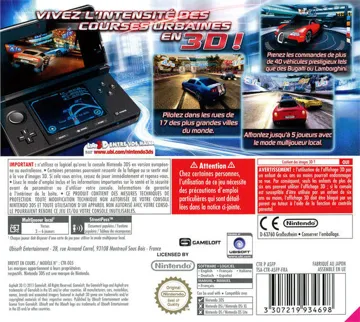 Asphalt 3D (Europe) (En,Fr,Ge,It,Es) box cover back